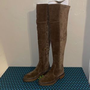 NWT Tory Burch Miller Lug Sole Over the Knee Boot